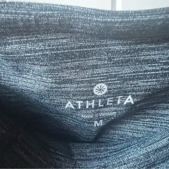 Athleta Heathered Grey Bandage Criss Cross Ankle Leggings Medium - Picture 5 of 7